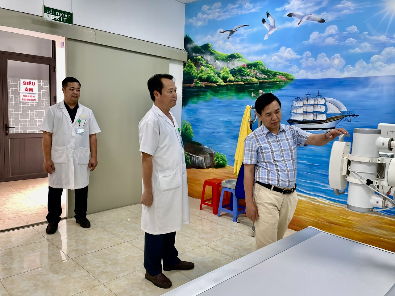 Sở Y tế làm việc với các đơn vị y tế khu vực Vị Xuyên