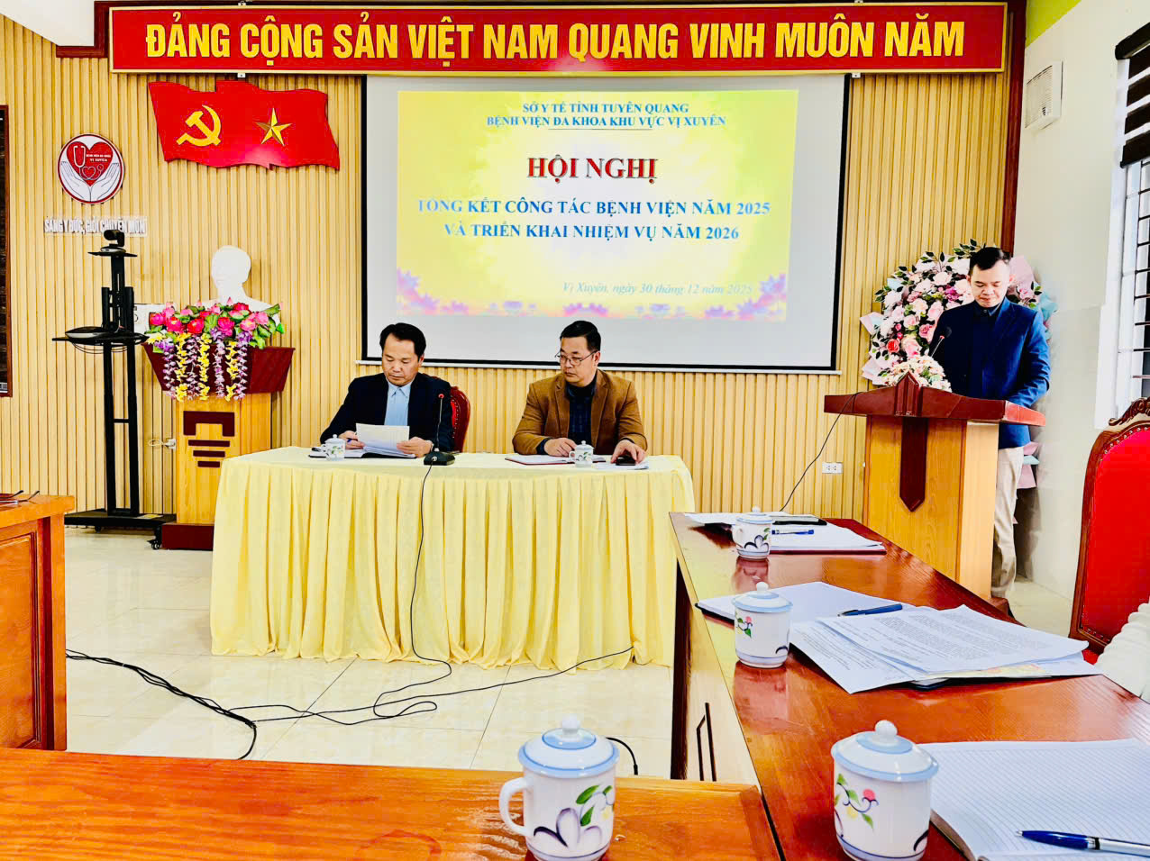 Bệnh viện đa khoa khu vực Vị Xuyên tổ chức Hội nghị tổng kết công tác bệnh viện năm 2025 và triển khai nhiệm vụ năm 2026